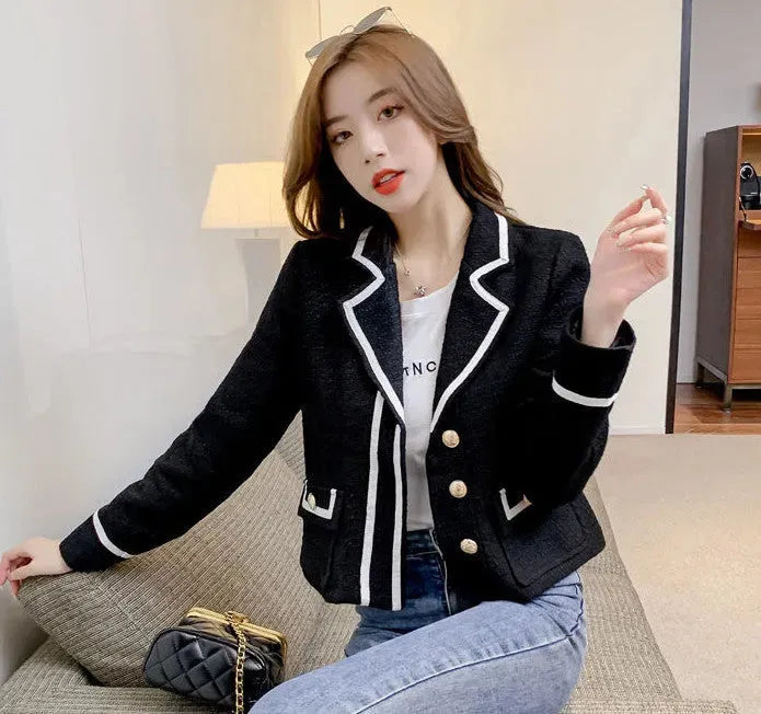 Elegant Luxury Formal Business Short Long Sleeve Blazer Jacket women - EX-STOCK CANADA