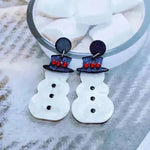 Sweet Christmas Tree Earrings With Rhinestones New Fashion Christmas Acrylic Earrings Women's Jewelry - EX-STOCK CANADA