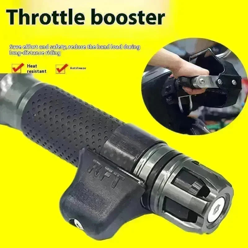 Motorcycle Throttle Grip CNC Aluminum Lock Assist Retainer Universal Cruise Control Bike Throttle Wrist Grip Handle Bar - EX-STOCK CANADA