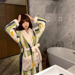 Thick Flannel Bathrobe Winter Long Pajamas - EX-STOCK Canada