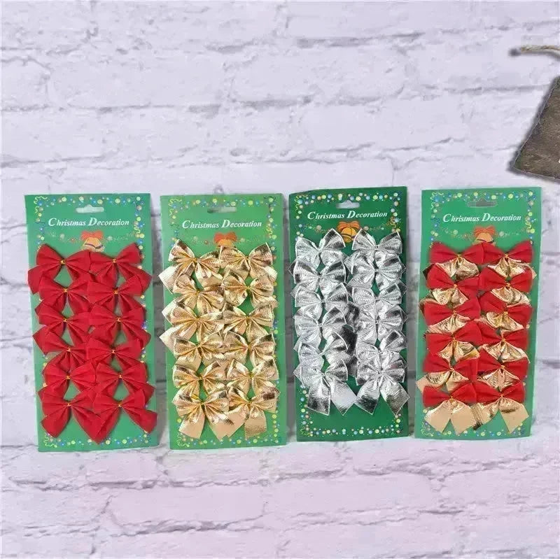 Christmas Tree Ornaments Christmas Decoration Bow - EX-STOCK CANADA