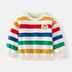 Unisex Colorful Striped Long-sleeved Sweater for Kids Pullover for Kids - EX-STOCK Canada