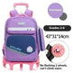 Portable Burden Alleviation Bull Wheel Trolley Schoolbag Bookbag for Boy and Girl - EX-STOCK CANADA