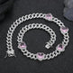 Cuban Link Chain Peach Heart Women's Necklace - EX-STOCK CANADA