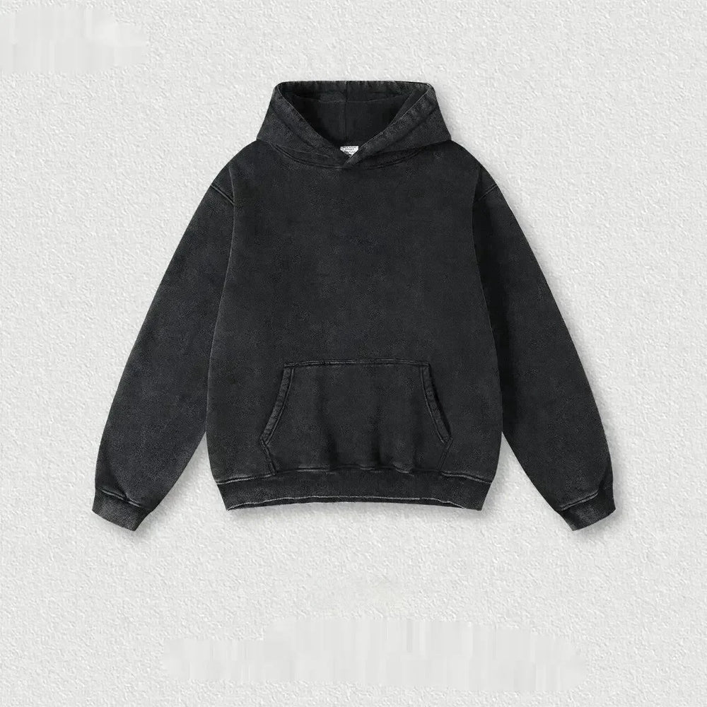 Men's Fashion Retro Velvet Hoodie Sweatshirt Pullover top - EX-STOCK CANADA