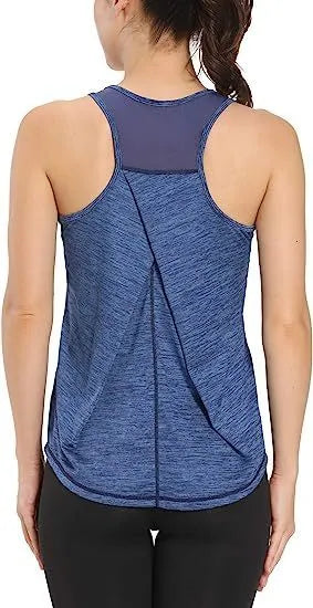 I-shaped Vest Mesh Yoga Sports Running Vest Sleeveless Workout Clothes - EX-STOCK CANADA
