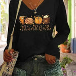 Women's V-neck Long Sleeved T-shirt - EX-STOCK CANADA