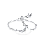 S925 Sterling Silver Niche Style Arabic Letters Pull-out Chain All-match Stackable EX-STOCK Canada 