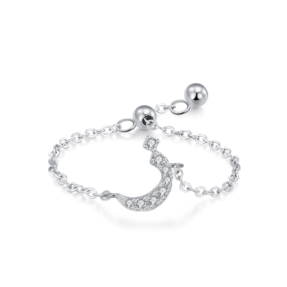 S925 Sterling Silver Niche Style Arabic Letters Pull-out Chain All-match Stackable EX-STOCK Canada 