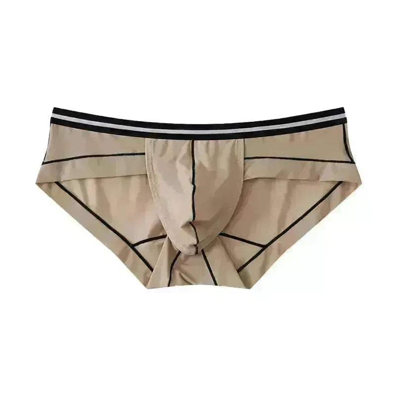 Ice Silk Men's Summer Breathable Solid Color Pouch Brief Underwear - EX-STOCK CANADA