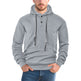 Pullover Solid Color Casual Sports Loose Long Sleeve Hooded Sweater Men EX-STOCK Canada 