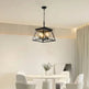 4 Lights Farmhouse Chandelier For Dining Room Black - EX-STOCK CANADA
