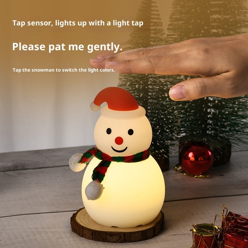Christmas Snowman Night Light Silicone Bluetooth Audio Small Night Lamp EX-STOCK Canada 