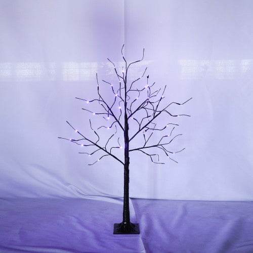 3 Pac Halloween Spooky Tree With Purple Lights, 4FT 5FT And 6FT, Lighted Black Tree For Halloween Decoration - EX-STOCK Canada