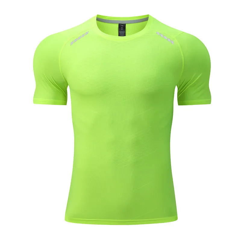 Muscle fit Gym T-shirt exercise shirts mens athletic shirt - EX-STOCK CANADA