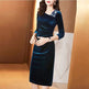 Long-sleeved Velvet Sheath Skirt With Fleece Lining And Extra Thickness EX-STOCK Canada 