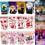 12Pcs Halloween Popcorn Box 3 Style Trick Or Treating Snack Treat Box Bloodstain Ghost Castle Bat Pattern Candy Cookie Container For Halloween Party Supplies - EX-STOCK Canada