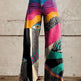 Horn Simulation Denim Trousers Loose Pants For Women 