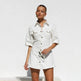 Women's Short Sleeve Pocket Waist Shirt Denim Dress - EX-STOCK Canada