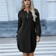 Autumn Winter Knitted Pullover Mini Sweater Dress - EX-STOCK Canada