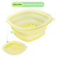 Solid-color Portable Foldable Silicone Ice Basin For The Face 