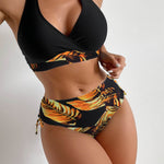 European And American High Waist Halter Bikini Women's Swimsuit - EX-STOCK Canada