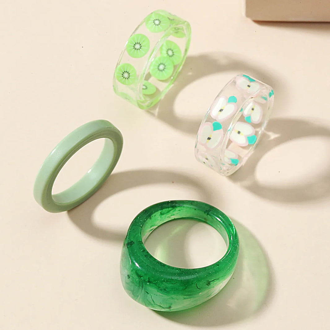 Fashion Transparent Resin Ring - EX-STOCK CANADA