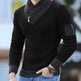 Independent Station Casual Slim Knit Pullover Long-sleeved Scarf Collar Sweater Men's EX-STOCK Canada 