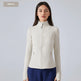 Long Sleeve Workout Tops for Women Halter Neck Zip Up gym top - EX-STOCK CANADA