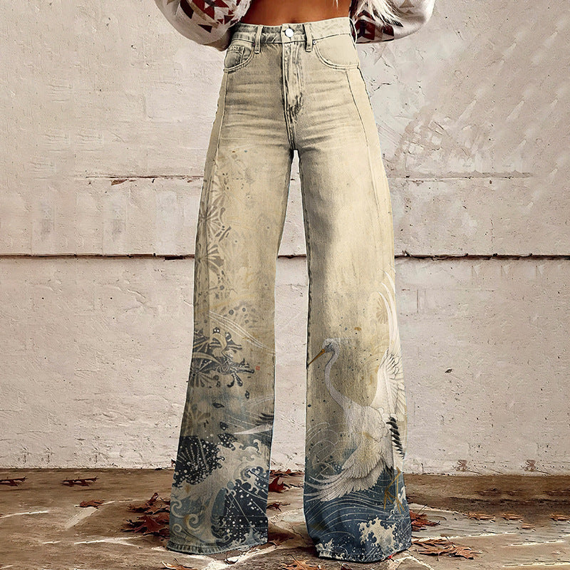 Nouveau Pantalon Décontracté en Jean avec Simulation de Haut-Parleur Thermique 3D Tous-compatibles 