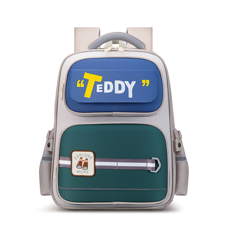 Children's Cartoon Letters British Style Schoolbag EX-STOCK