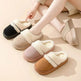 Fashion Warm Cotton Slippers For Women Leisure Thick Bottom Non-slip Plus-velvet House Shoes Winter Bedroom Floor Suede Slipper - EX-STOCK Canada