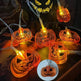 Halloween Led Pumpkin Spider Ghost Hand Lighting Chain Decorative Holiday Light - EX-STOCK Canada