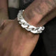 Spliced White Ceramic Cuban Link Chain Bracelet - EX-STOCK CANADA