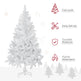 5ft Artificial Christmas Tree With Pine Realistic Branches, Auto Open, For Indoor Decoration, White EX-STOCK Canada 