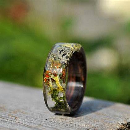 Time Resin Faceted Handmade Personality Ring - EX-STOCK Canada