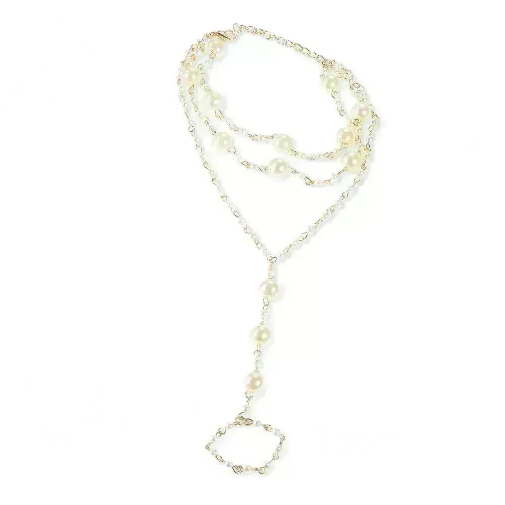 Beach Anklet Simple Multilayer Pearl Yoga - EX-STOCK CANADA