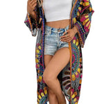 Beach Cover-up Pattern Sun Protection Cardigan Female - EX-STOCK Canada