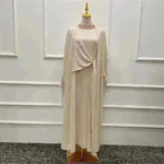Beaded Women's Arab Solid Color Two-piece Suit - EX-STOCK CANADA
