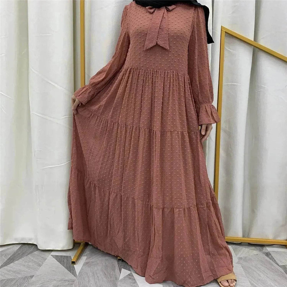 Beautiful long sleeve Abaya Dress for Arab Dubai Turkey Middle Eastern Women. - EX-STOCK Canada