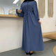Beautiful Solid Color Full Button down Abaya Dress for Arabian Dubai Turkey Middle East Women - EX-STOCK Canada