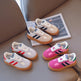 Boys' Casual Lace-Up Sneakers – Kids' PU Rubber Sole Sports Shoes
