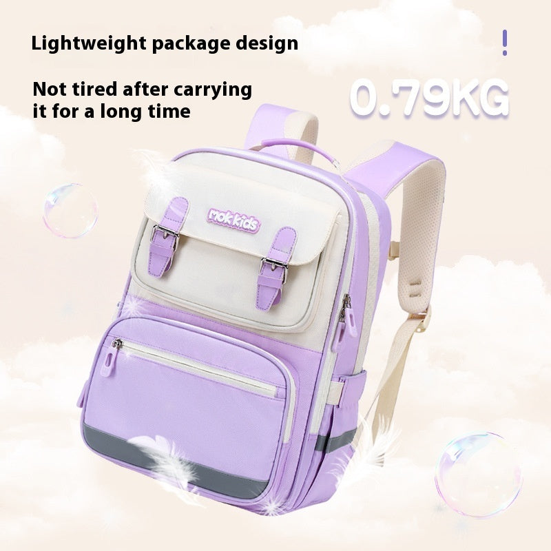 Lightweight Burden Alleviation Large Capacity Student Schoolbag EX-STOCK