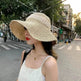 Beige Woven Straw Hat Women's Spring Summer - EX-STOCK Canada