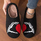 Love Black Hand Home Thickened Cotton Slippers - EX-STOCK Canada