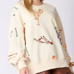 Women's Halloween Skull Sequined Sweater Loose - EX-STOCK Canada