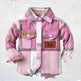 Baby Boy Cashmere Flannel Checkered button Shirt jacket kids - EX-STOCK Canada