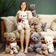 New Lovely Hug Roses Teddy Bear Stuffed Soft Animal Dolls Nice Birthday Gift Girlfriend Valentine's Day - EX-STOCK Canada
