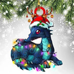 Dinosaur Dragon Egg Christmas Decorations Pendant Acrylic - EX-STOCK CANADA