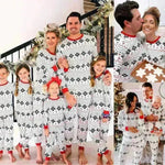 Polyester Black And White Contrast Color Christmas New Parent-Child Women's Casual Suit - EX-STOCK CANADA